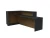 Import high end MFC green with black modern hotel reception desk from China