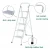 Import High quality a ladder Appearance Beautiful 5 step ladder with handrail from China