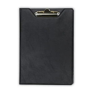 High Quality A4 Waterproof Double Side Leather Clipboard With Metal Clip