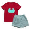 high quality baby clothes appliqued summer spring children boy clothing sets