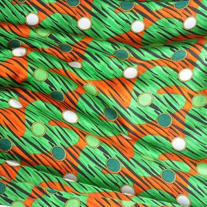 High quality cheap 100% printed rayon embroidery thread crinkle fabric