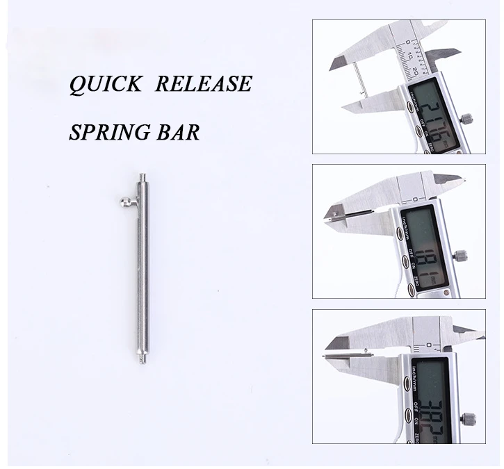 High quality Convenient 316L 304 stainless steel clean metal quick release spring bar watch accessories quick release
