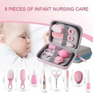 High Quality Infant Beauty Tools 8 in 1 Kids Manicure Set  Grooming Kit Health Care Newborn Baby Nail Kit