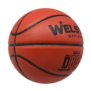 High Quality Laminated Hygroscopic PU leather Basketball For Training