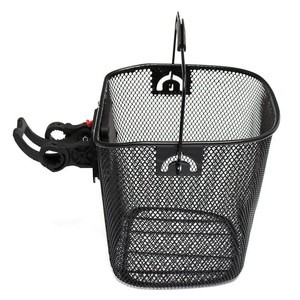 High Quality Metal black removable fix holder hand bicycle metal basket