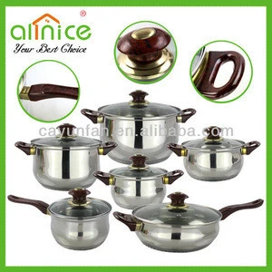 High-quality metal kitchen set/cooking pot set/stainless steel cookware