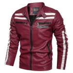 High Quality Motorcycle Bike Riding Leather Coats Jackets Giacca Chaqueta Moto Ledar Race Jacket Men Water Proof Jackets