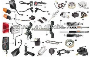 High quality motorcycle parts for WY125,WY150,WY200,WY250