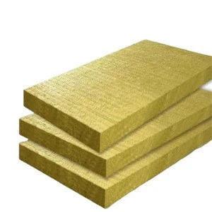 High quality rock wool 50mm thickness soundproof thermal insulation rock wool panel board for building fireproof slab hydroponic