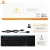 Import High quality Ultra Slim mini wireless keyboard with large size built-in touch pad for android tv box, smart phone and Pad from China