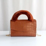 High Quality Women Pu Crocodile Crossbody Bag Fashion Ladies Purse Handbag