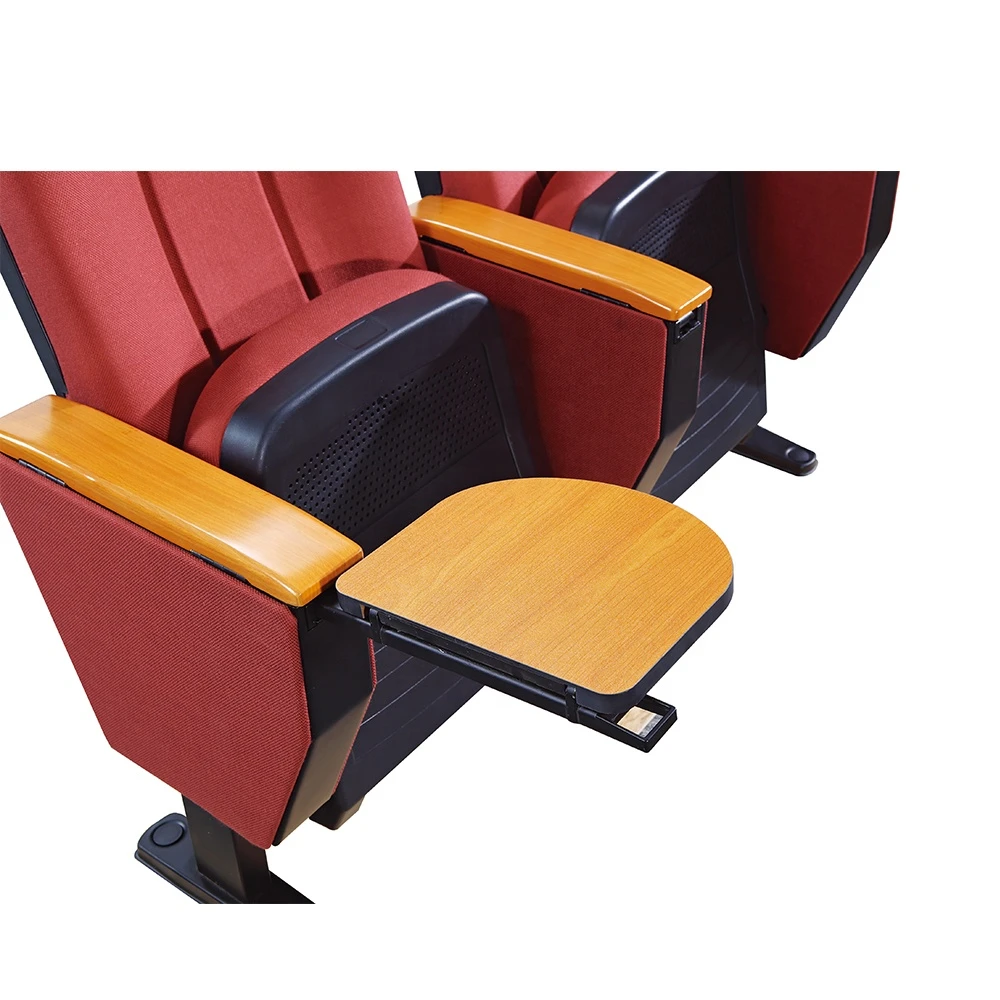 High school used chair fixed auditorium seating home theater with writing tablet DB-9602M