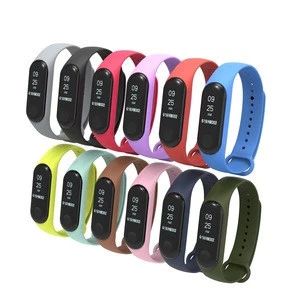 Holdmi 3022 dual color series new technique purple color silicone watch band for Mi band 3 and mi band 4