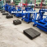 hollow block making machinery hydraulic press  cement manual brick making machine