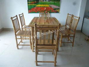 HOME FURNITURE BINH QUOI BAMBOO DINING TABLE SET