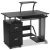 Import Home Office Desk Writing Desks Large Study Computer Table Workstation Black Glass Top w/Drawers from China