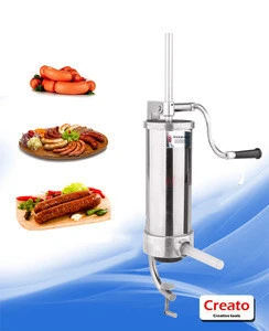 Home use hand operation stainless steel vegetarian meat sausage filler