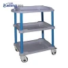 Hospital furniture professional plastic steel durable emergency trolley