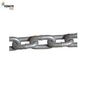 Hot dipped alloy anchor short link galvanized steel chain