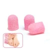 Hot sale art nail Tool Abrasive 5mm 7mm 13mm 16mm pink plastic cloth Sanding Cap for nail polish remover