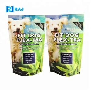 Hot sale customized moisture proof eight side seal pet bags food grade stand up zip lock packaging pouch