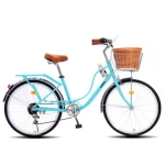 hot sale lady old style city bike fashional 26 inch women city bicycle 6 speed OEM ODM bicicleta