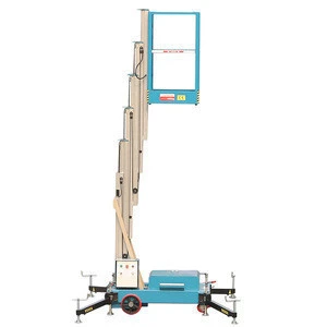 Hot Sale Mini Rising Single Mast Lifting Hydraulic Manlift Working Lift Platform Lifter With Height 8m