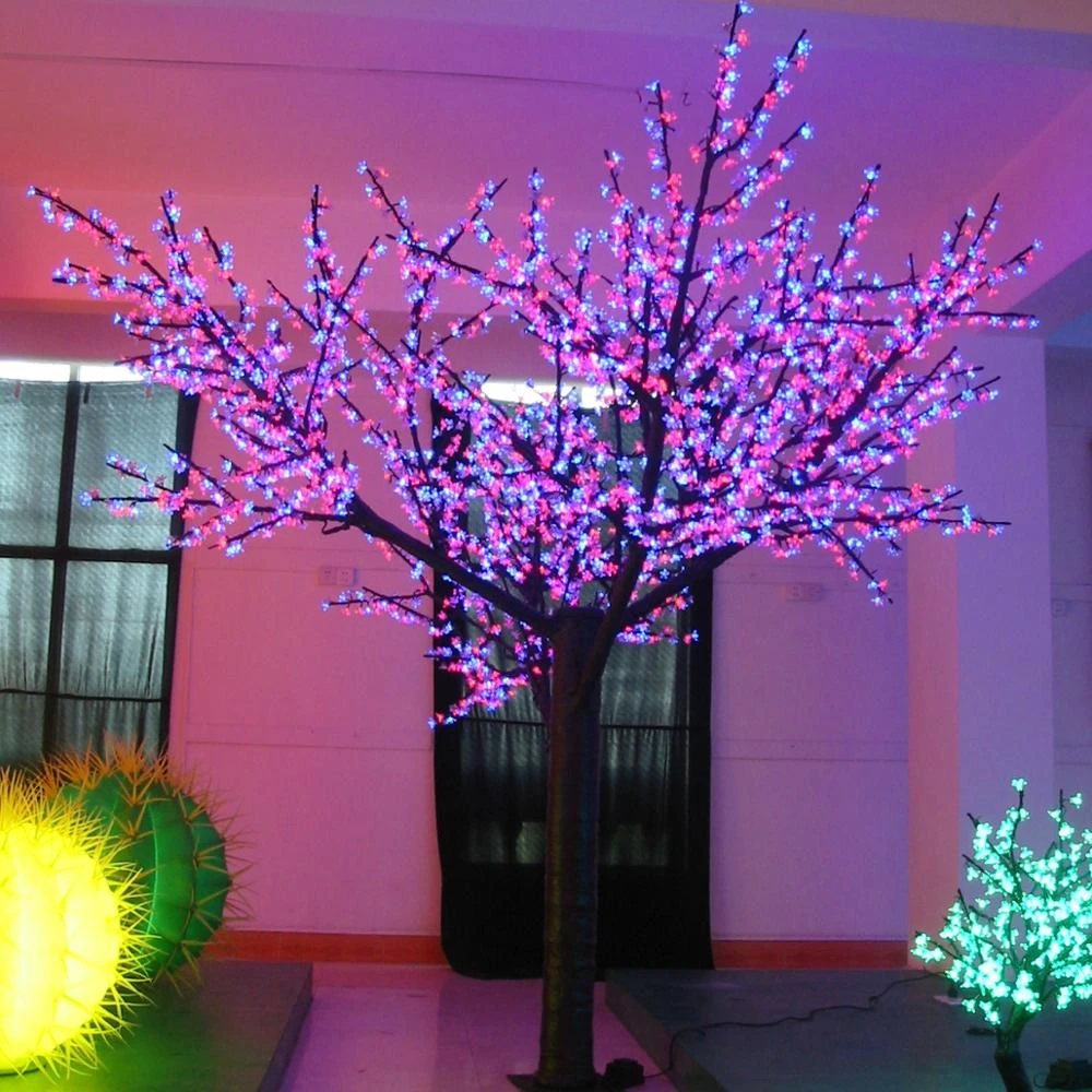 Hot sale outdoor artificial LED cherry blossom tree with led lights