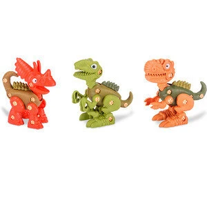 Hot sale plastic cartoon diy disassembly toy animals