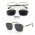Import Hot Sale Polarized Metal Hinge Clip On Sunglasses Magnetic Eyewear China Factory from China