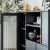 Import Hot Sell New Product Home Furniture Living Room Rock Black Showcase Cabinet from China