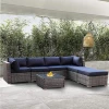 Hot selling all weather outdoor rattan furniture garden wicker sofa
