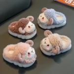 Hot Selling Cute Sheep Furry Slippers Baby Plush Slippers Custom Stuffed Slippers For Christmas Gifts