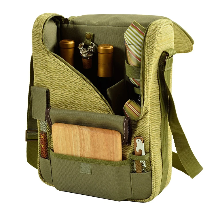 Hot Selling durable Widely Used Insulated Picnic Promotional portable red wine cooler bag