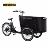 Hot selling electric bakfiets  bicycle cargo trailer for family
