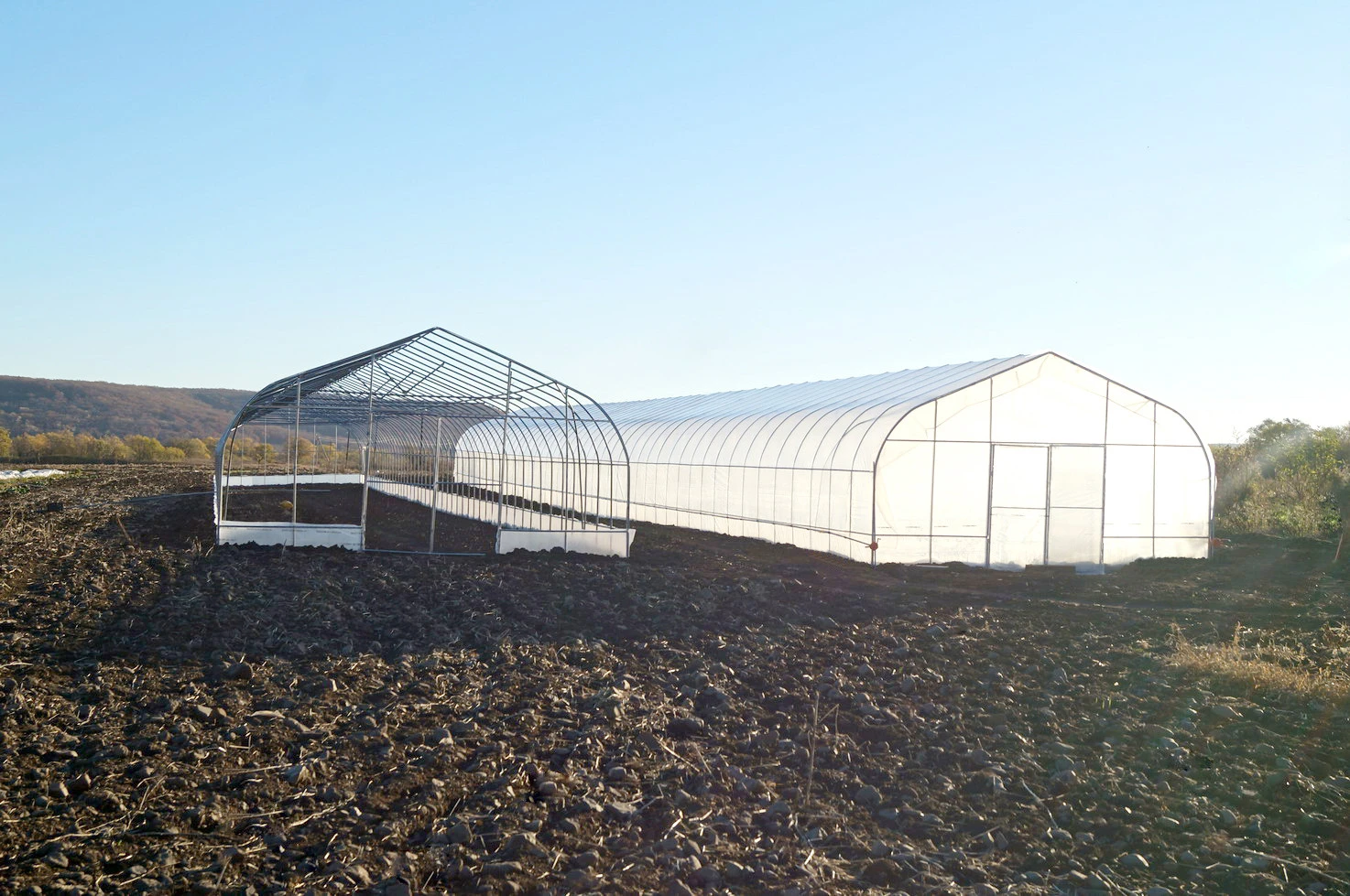 hot selling hoop house greenhouse Single-Span climate control arch green house hydroponic planting other greenhouse