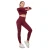 Import Hot selling seamless mesh long sleeve top yoga leggins 2 piece sets womens sportswear gym wear from China