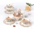 Import hot selling tea set with glass teapot with warmer 15PCS TEA SET (4PCS TEA CUP AND SAUCER&4SPOON &GLASS TEA POT WITH WARMER) from China