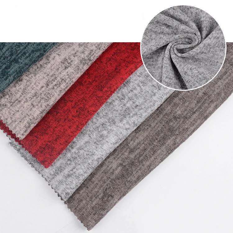 Hot textiles poly spandex shirt slub brushed hacci knit 100% rayon fabric