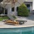 Import Hotel Aluminum Outdoor Furniture Teak Chaise Lounge with High Quality from China