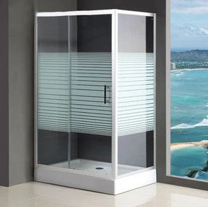 Hotel bathroom equipment Frosted glass Shower Cabin free standing shower enclosure for Shower Room