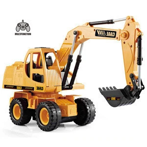 Hotsale Radio Control Construction Vehicle Toys for Kids 1:24 Scale Excavator with Music&amp;Sound RC Engineering Truck Car Toys
