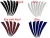Import Hotsell left or right archery arrow fletching rubber vane 2/3/4/5 inch real feather from China