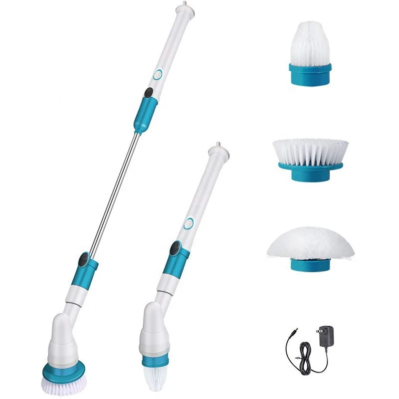 Household Electric Cleaning Brush Cordless Spin Scrubber Kitchen Floor Tiles Bathroom Cleaner Tools