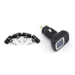 HUATAI Wireless Tire Pressure Monitoring System TPMS with USB Charging Port &Low Pressure Warning System&four Waterproof Sensors