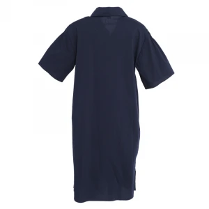 Huiquan simple design breathable cotton blend woman shirt dress
