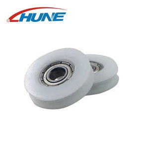 HUNE U0627-7POM White Plastic Pulley Wheels For Sliding Door And Windows