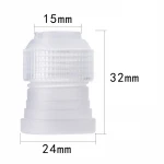 Icing Piping Set with 6 Stainless Steel Nozzles Cake Decorating Cupcake Piping Pastry Tips