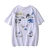 Import IHJ3651 summer hip-hop style mens clothes geometric cartoon print short sleeves t-shirts from China