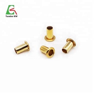 industrial copper rivet PCB 0.6mm hollow tubular brass rivets